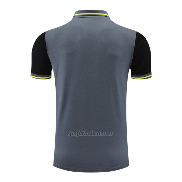 Camiseta Polo del Borussia Dortmund 2022-2023 Gris y Negro